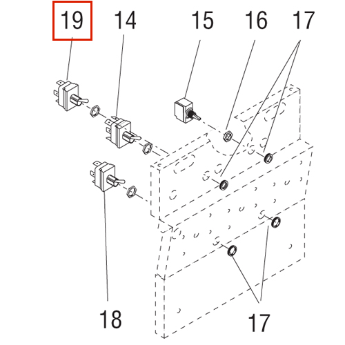 Switch Toggle On/On Spdt