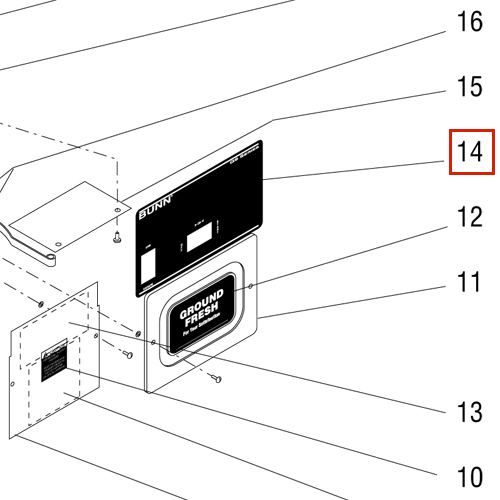 Decal, Cont Pnl(G9 Hd Std)