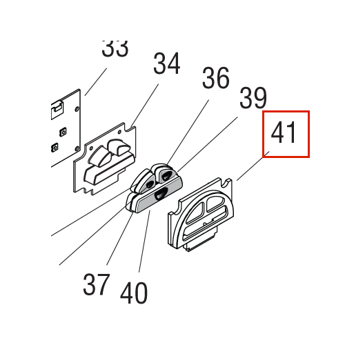 Switch Housing, Three Button