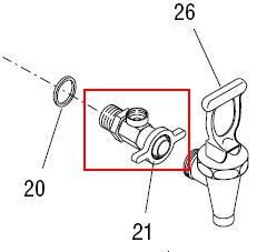 FAUCET SHANK(GA BASE&WING NUT)