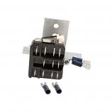 RELAY & BRACKET, 3PDT 120V